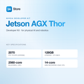 NVIDIA Jetson AGX Thor Developer Kit — key specifications